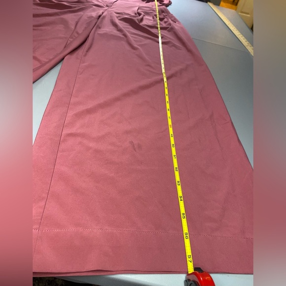 ATHLETA Brooklyn Heights Wide Leg Jumpsuit Berry Rose Pink - Picture 11 of 14